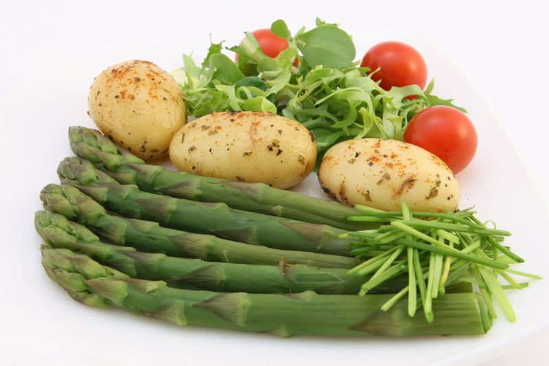 asparagus broccoli potatoes