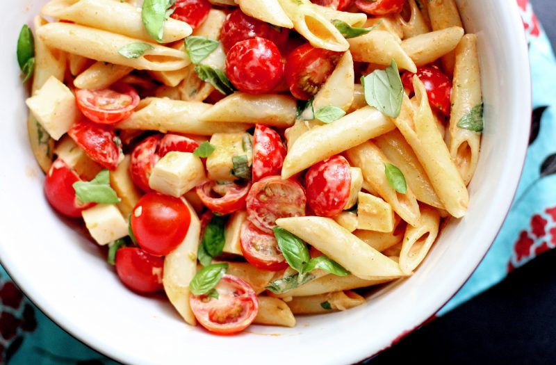 tomato basil garlic pasta