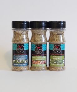 Mediterranean herbs and spices set