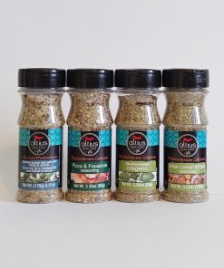 Mediterranean herbs and spices set