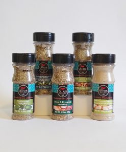 Mediterranean herbs and spices set
